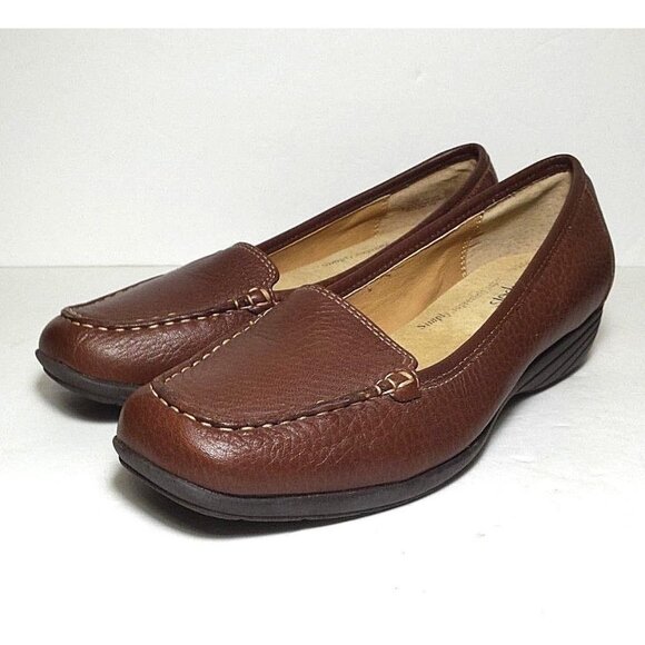 Softspots Promenade slip on loafers brown size 7 M - Picture 1 of 8